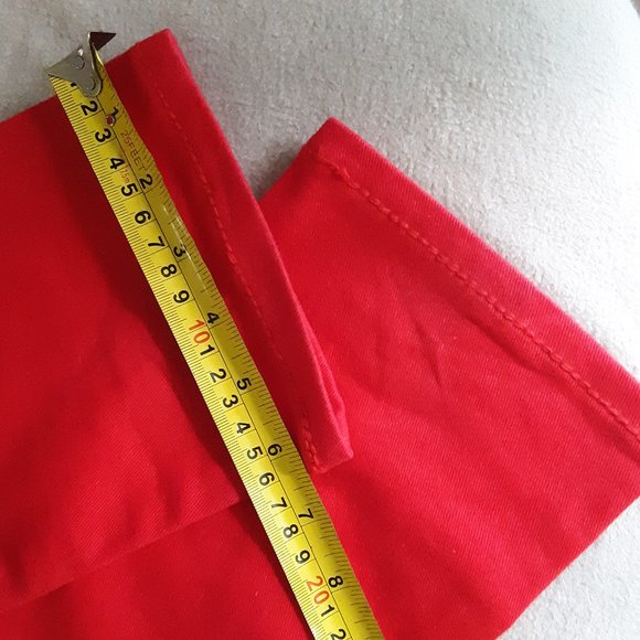 Klip Rhinestone Red Denim Jeans Sz 7 - Picture 8 of 10